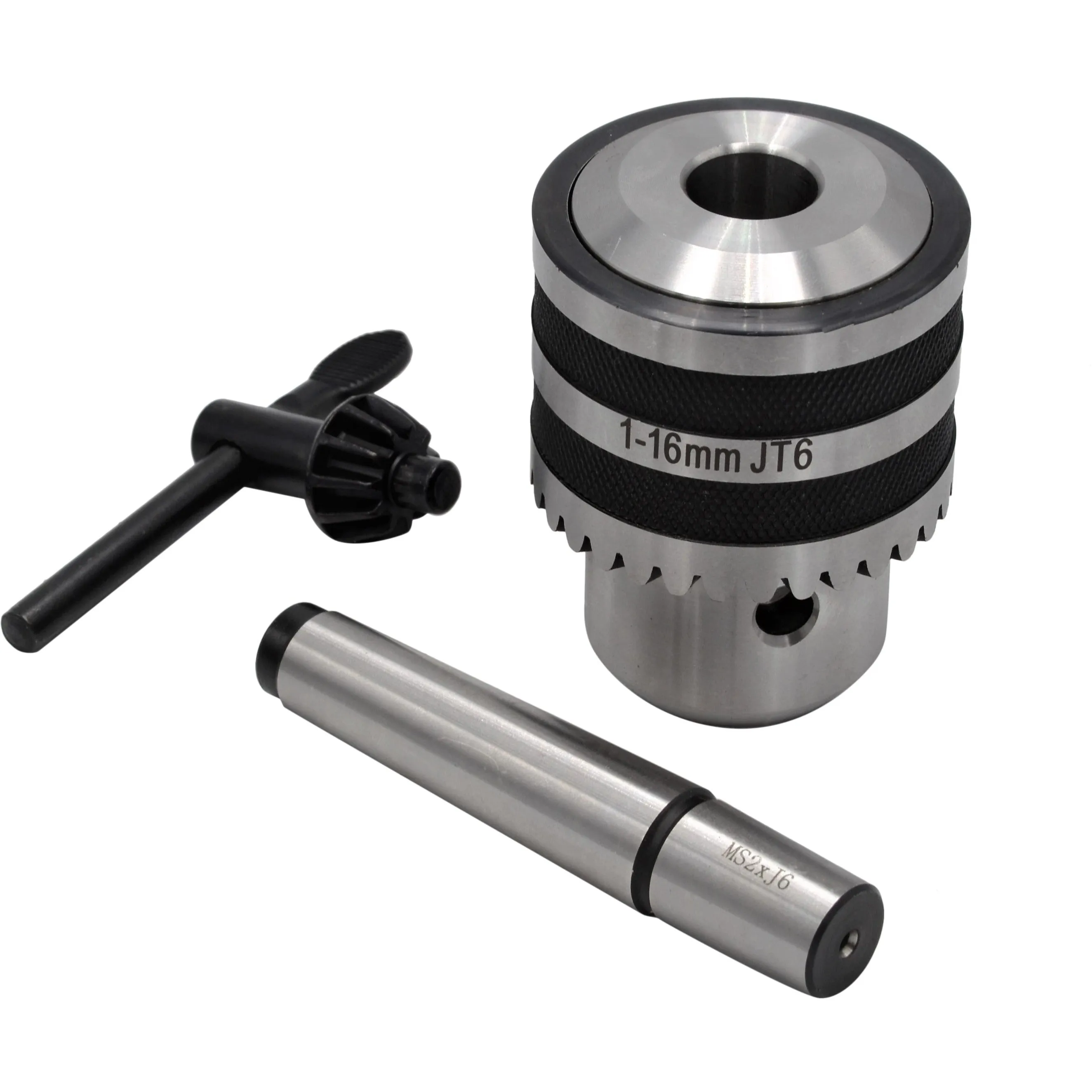 1-16mm Key Drill Chuck includes JT6 MT2 M10 Drawbar Arbor