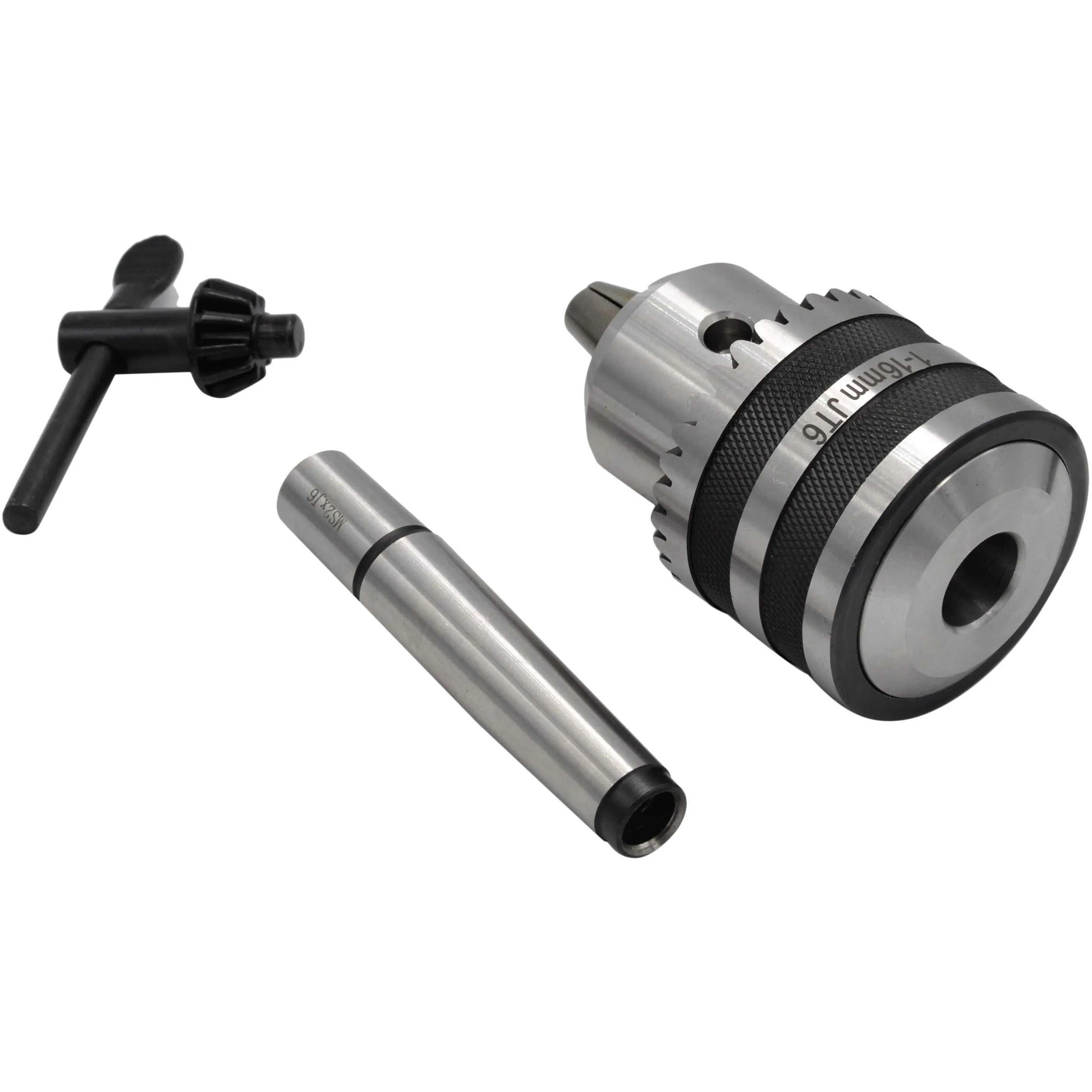 1-16mm Key Drill Chuck includes JT6 MT2 M10 Drawbar Arbor