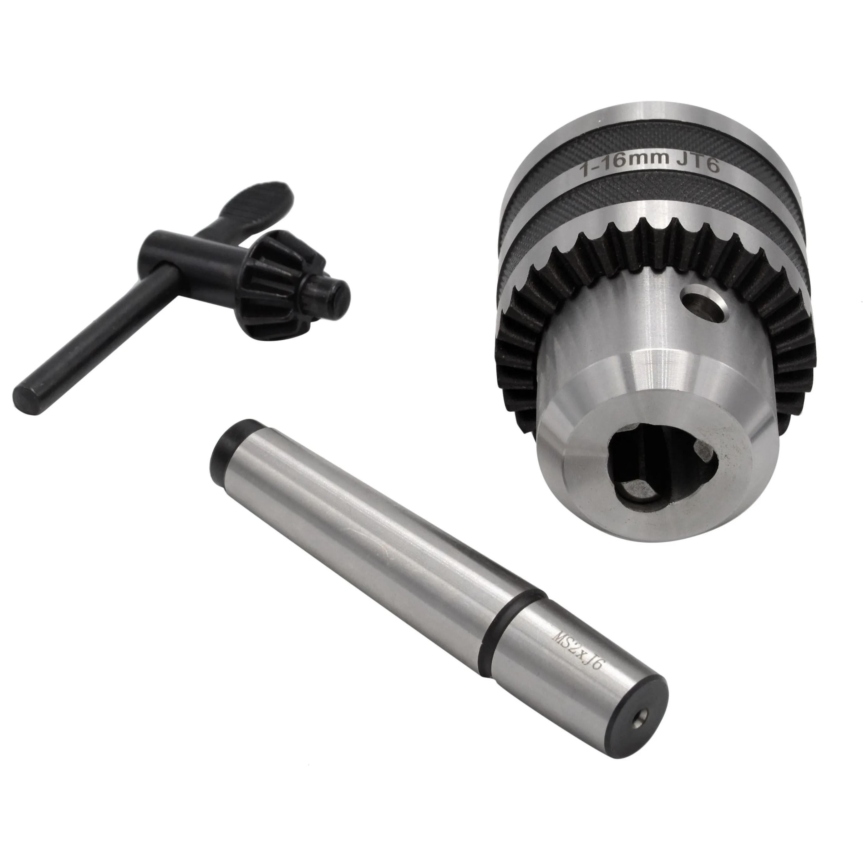 1-16mm Key Drill Chuck includes JT6 MT2 M10 Drawbar Arbor