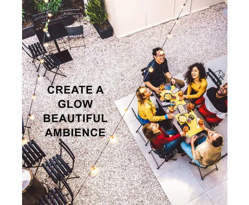 10 Bulbs 14M Festoon String Lights LED Waterproof Outdoor Christmas Party