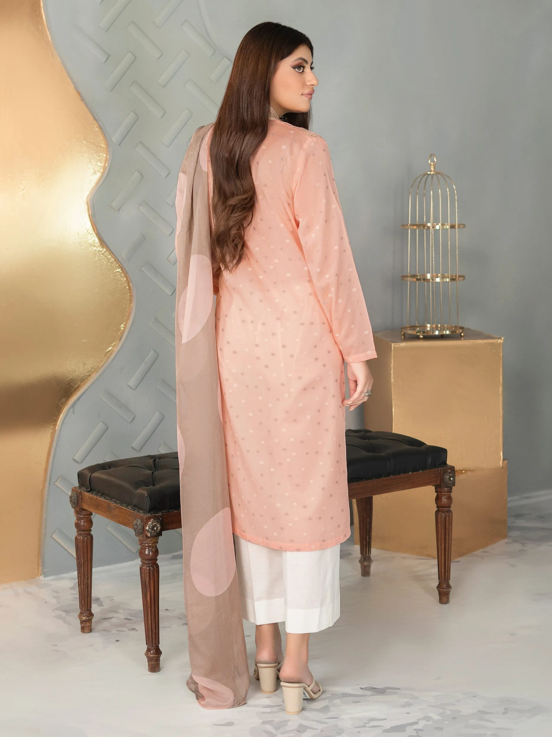 2 Piece Embroidered Jacquard Suit | Lime Light Women Eid Collection 2023