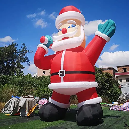 26Ft Giant Christmas Inflatables, Inflatable Santa Claus with Blower Christmas Decorations Outdoor Yard Outdoor Christmas Decorations for Holiday/Party/Christmas/Garden