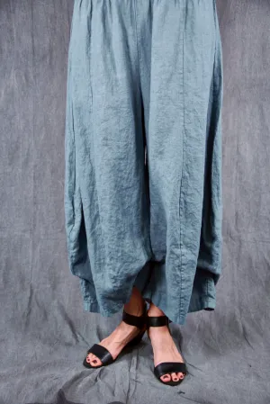 3296 Crop Linen Billow Pant-La Mer-U