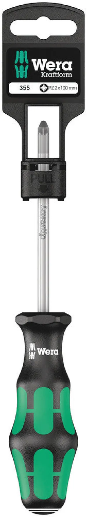 355 PZ SB Screwdriver for Pozidriv screws, PZ 2 x 100 mm