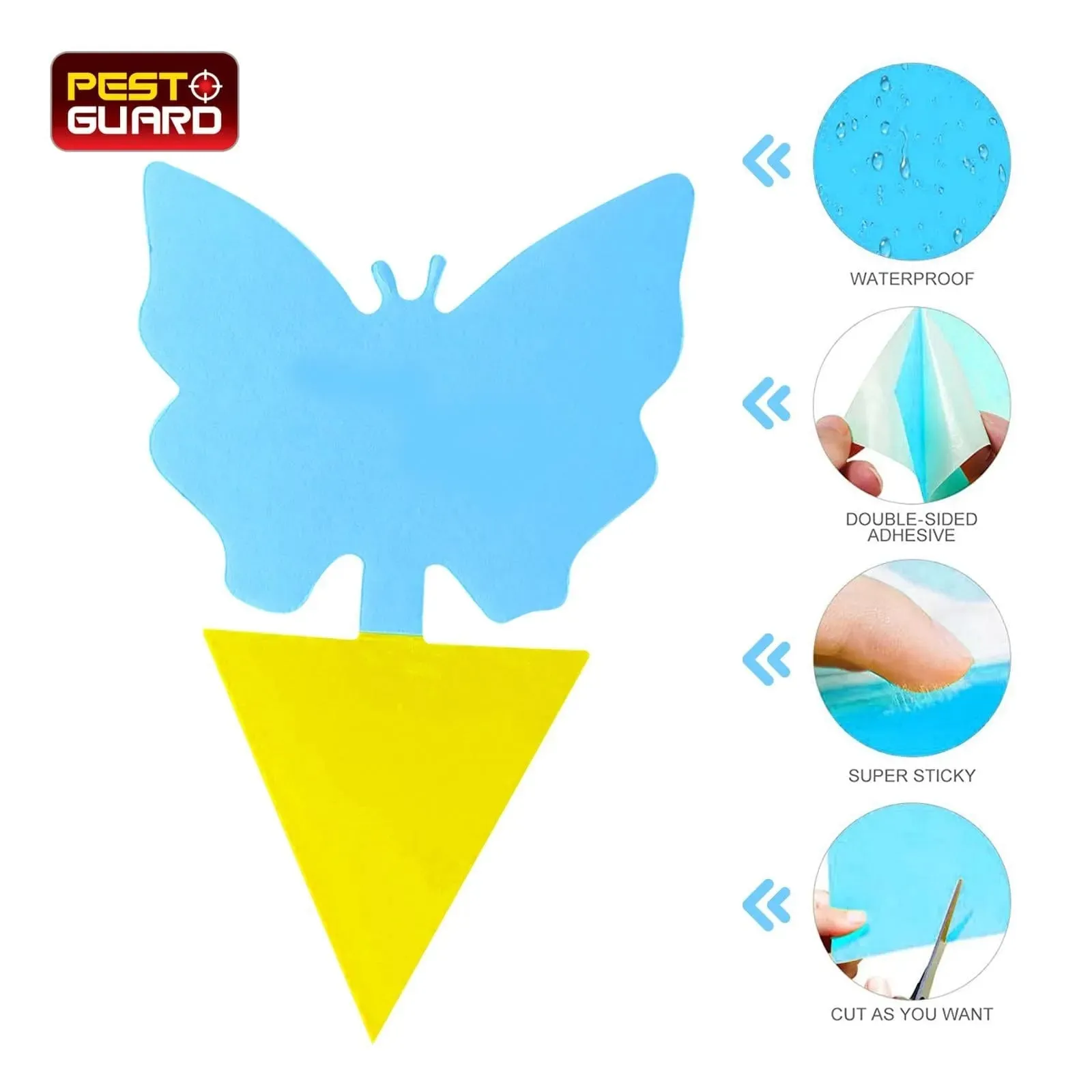 81 Piece Sticky Fly Traps for Indoor or Outdoor Use