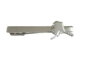 Alaska State Map Shape Square Tie Clip