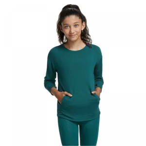 All In Motion Girls' Soft French Terry Crew Lightweight Sweatshirt