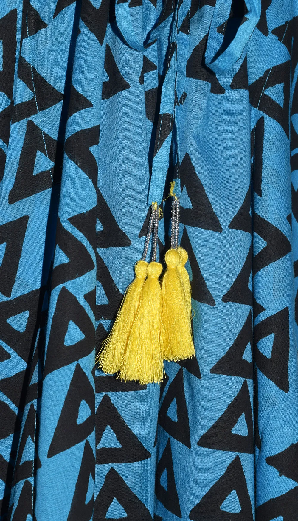 Amisha Short Kaftan | Triangles Azure