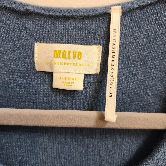 Anthropologie Maeve Bedford Cashmere Sweater Size XS
