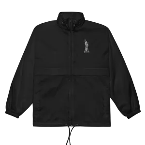 Anti Government But I work for the Government embroidered windbreaker