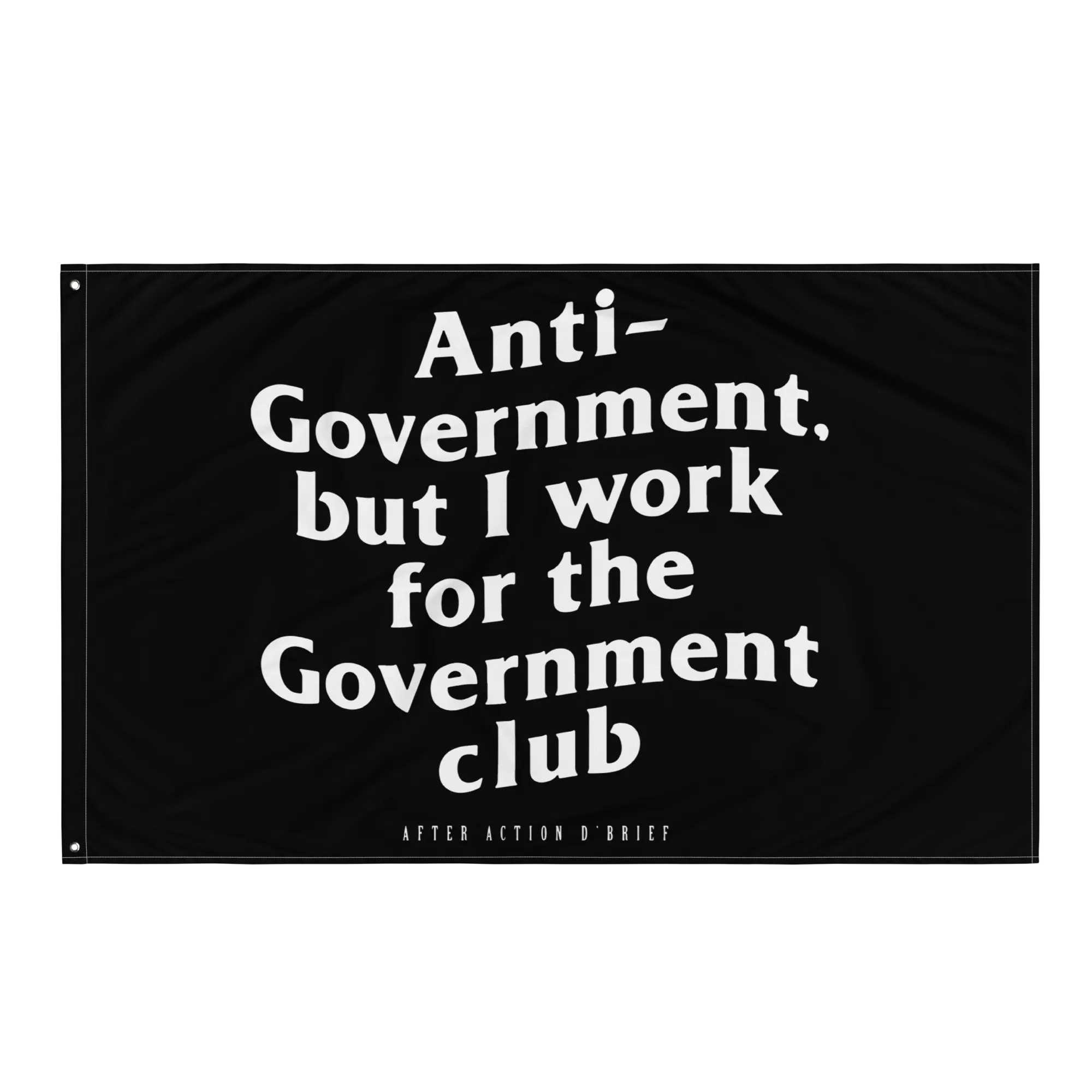 Anti-Government But I work for the Government Flag