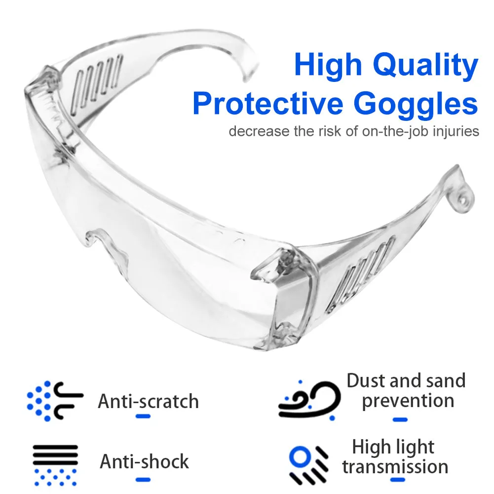 Anti Virus Goggles Anti Fog Dust Proof Eye Protection- 1 pair