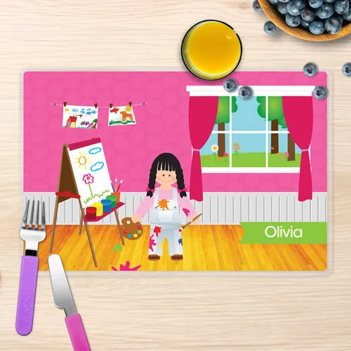 Artist at Work Personalized Kids Placemat