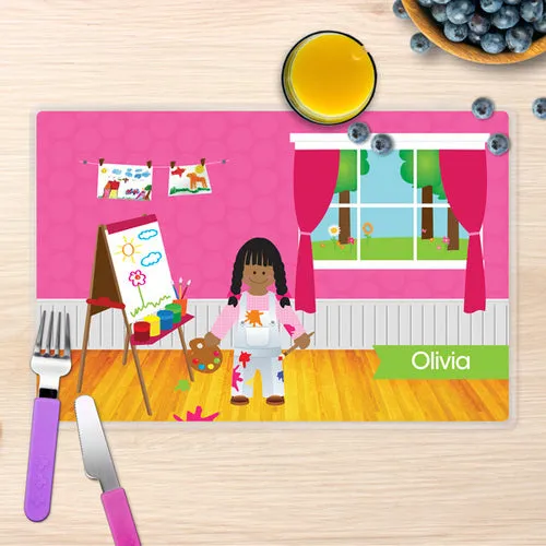 Artist at Work Personalized Kids Placemat