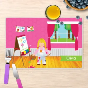 Artist at Work Personalized Kids Placemat