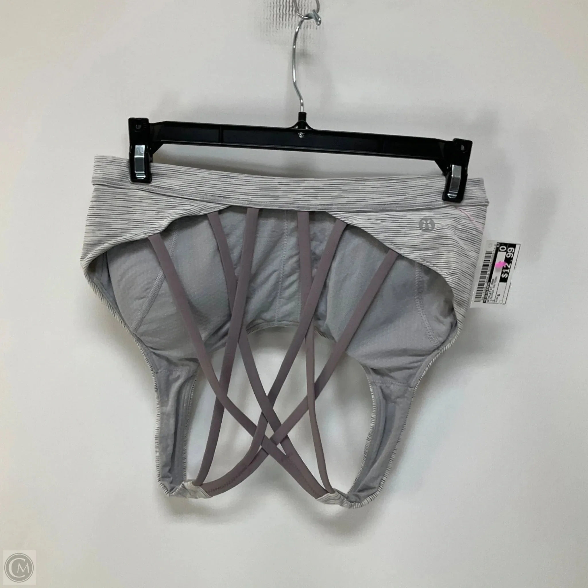 Athletic Bra By Lululemon In Striped Pattern, Size: 6