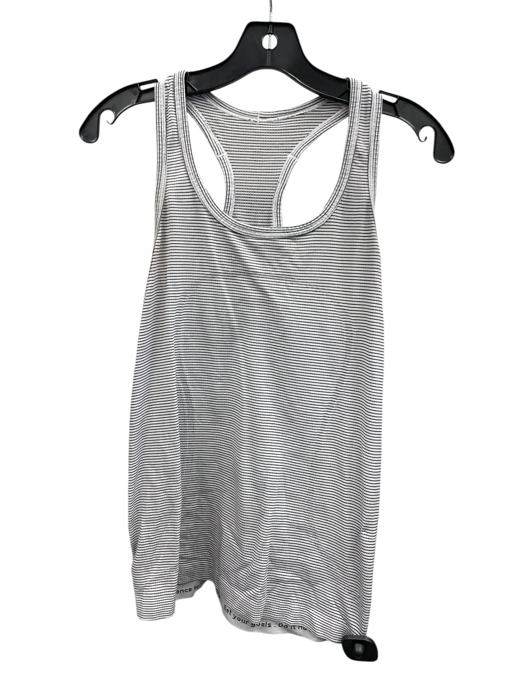 Athletic Tank Top By Lululemon In Striped Pattern, Size: 4
