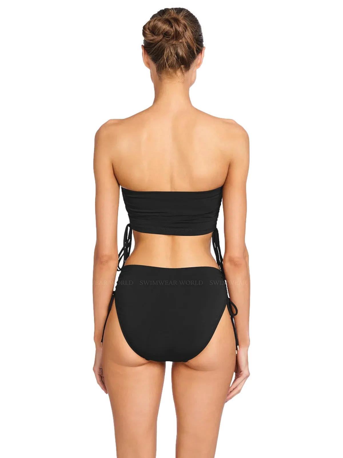 Aubrey Bandeau-Aubrey High Waist Bikini ::RET