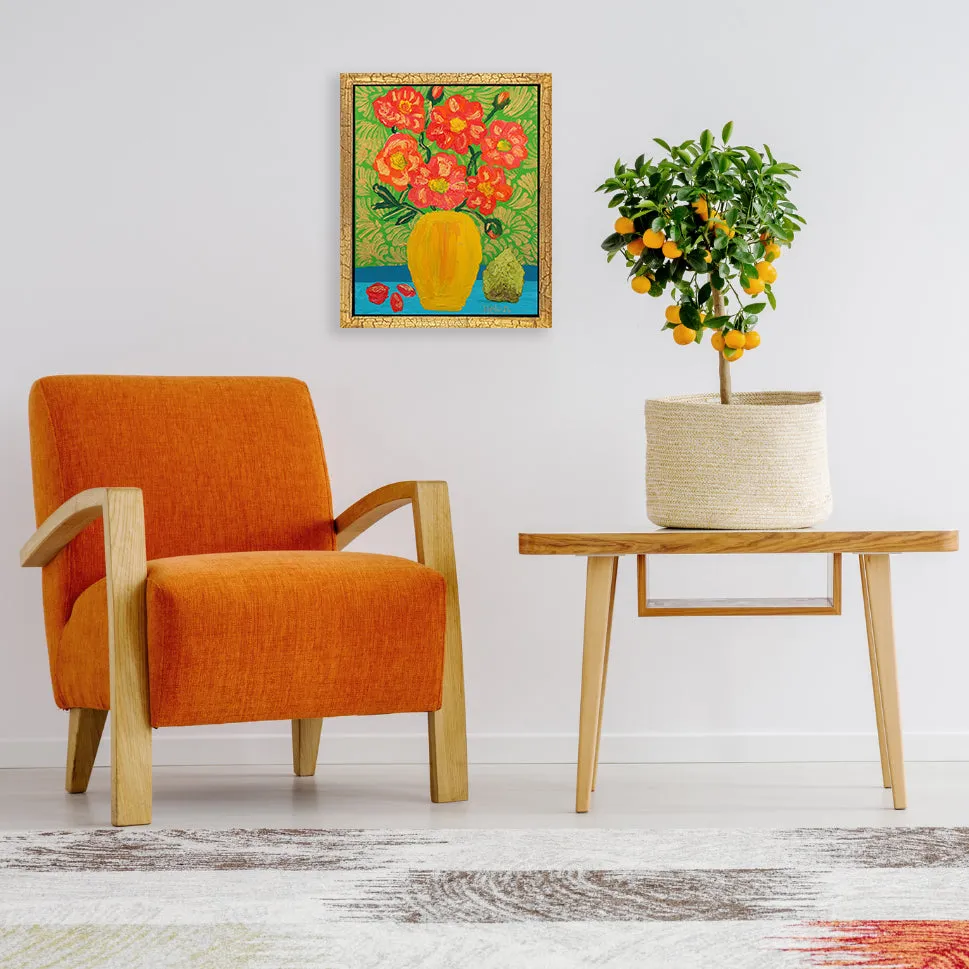 August Poppy & Peridot Fine Art Print