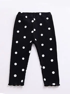 Baby Toddler Girl Dots Leggings Autumn -2 Pack
