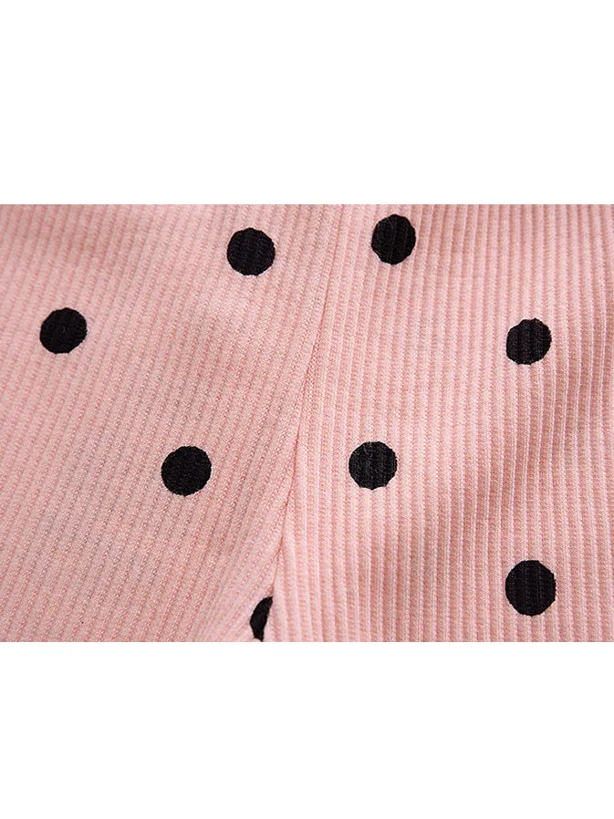 Baby Toddler Girl Dots Leggings Autumn -2 Pack