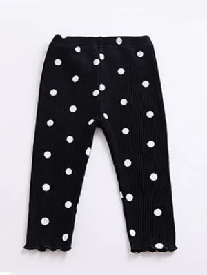 Baby Toddler Girl Dots Leggings Autumn -2 Pack