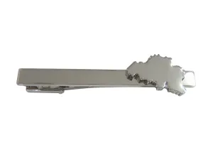 Belgium Map Shape Square Tie Clip