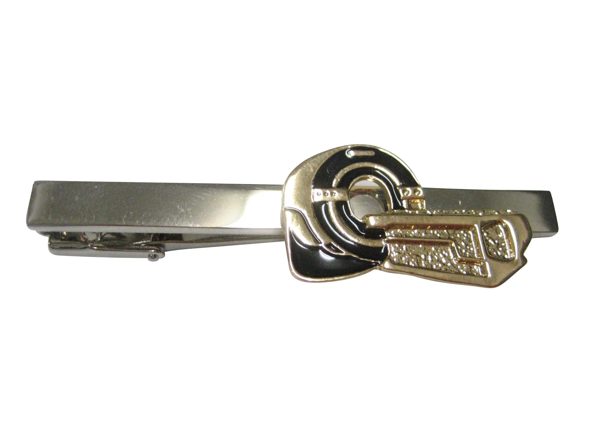 Black and Gold Toned Medical MRI Magnetic Resonance Imaging Machine Radiologist Tie Clip