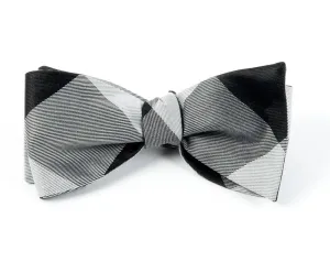 Black Bison Plaid Bow Tie