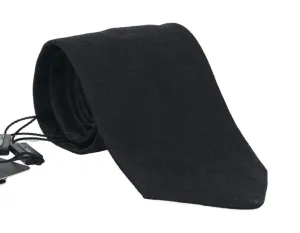 Black Floral Pattern Tie