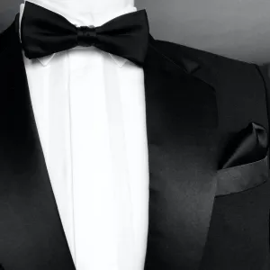 Black Silk Bow Tie