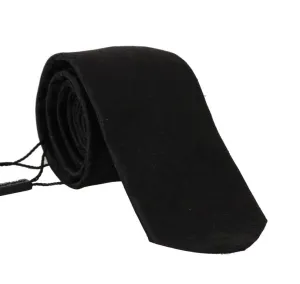 Black Silk Paisley Classic Tie