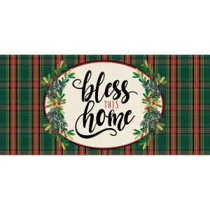 Bless this Home Plaid Sassafras Switch Mat
