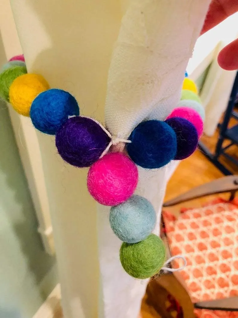 Blue Ombre Curtain Ties
