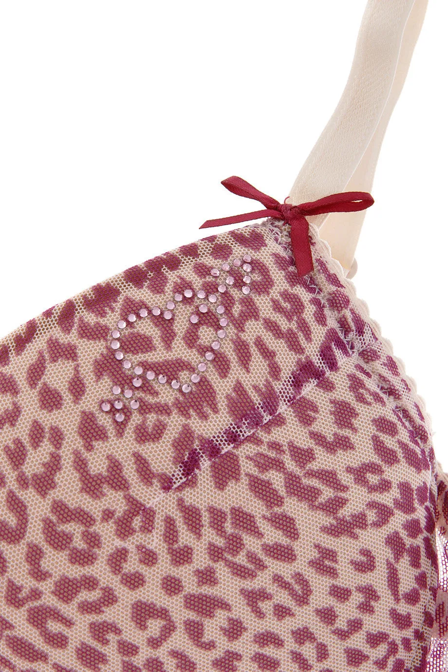BLUMARINE LEOPARD Fuchsia Bra