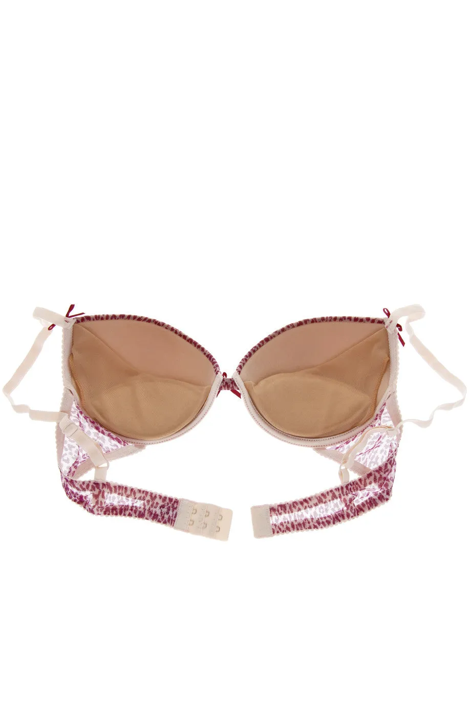 BLUMARINE LEOPARD Fuchsia Bra