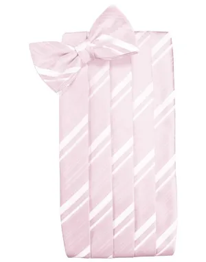 Blush Striped Satin Cummerbund