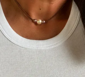 Blush Trio Pearl Choker