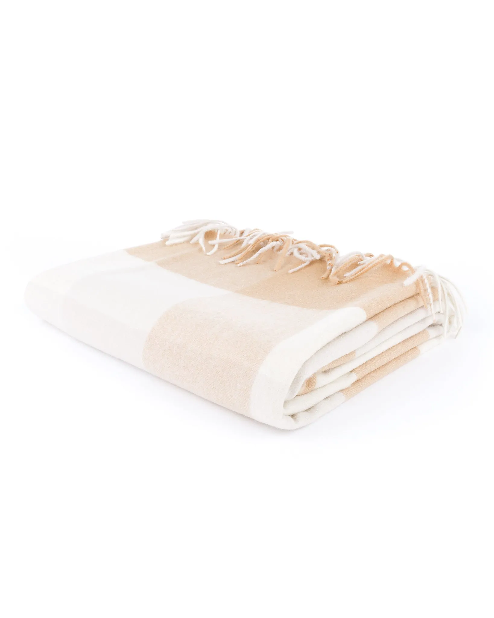 Box Plaid Cashmere Blanket