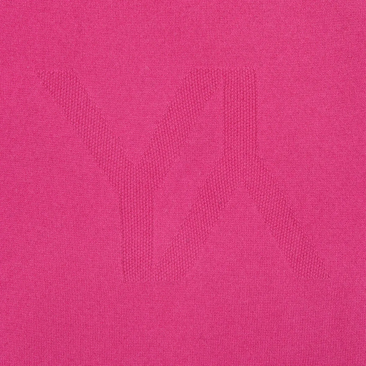 Boxy sweater Cashmere fuchsia with YY logo