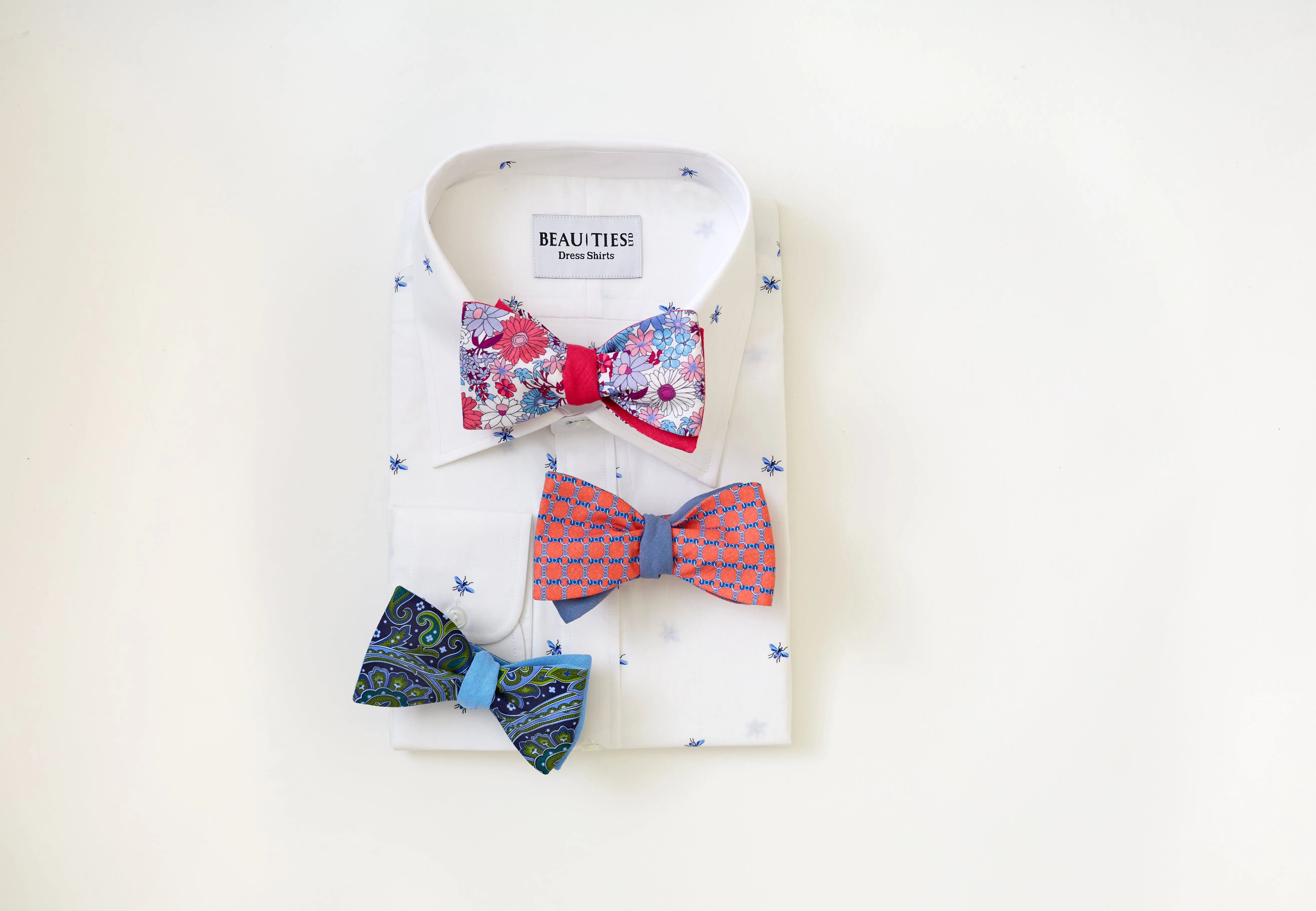 Brisson Slate - Reversible bow ties