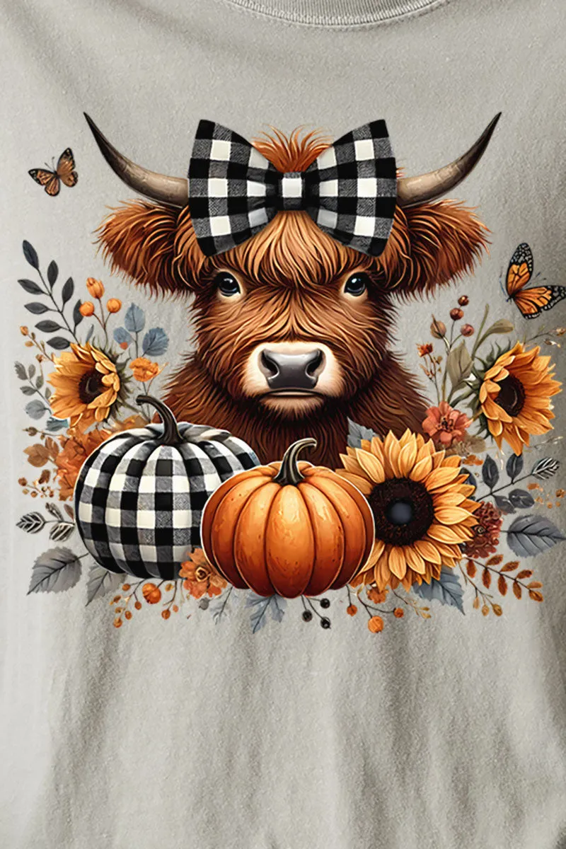 Buffalo Check Highland Comfort Colors Adult Ring-Spun Cotton Tee