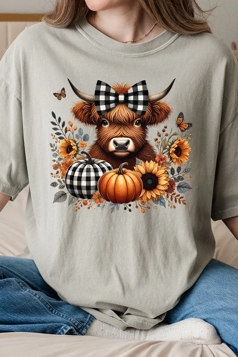 Buffalo Check Highland Comfort Colors Adult Ring-Spun Cotton Tee