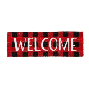 Buffalo Plaid Welcome Kensington Switch Mat,2rms494