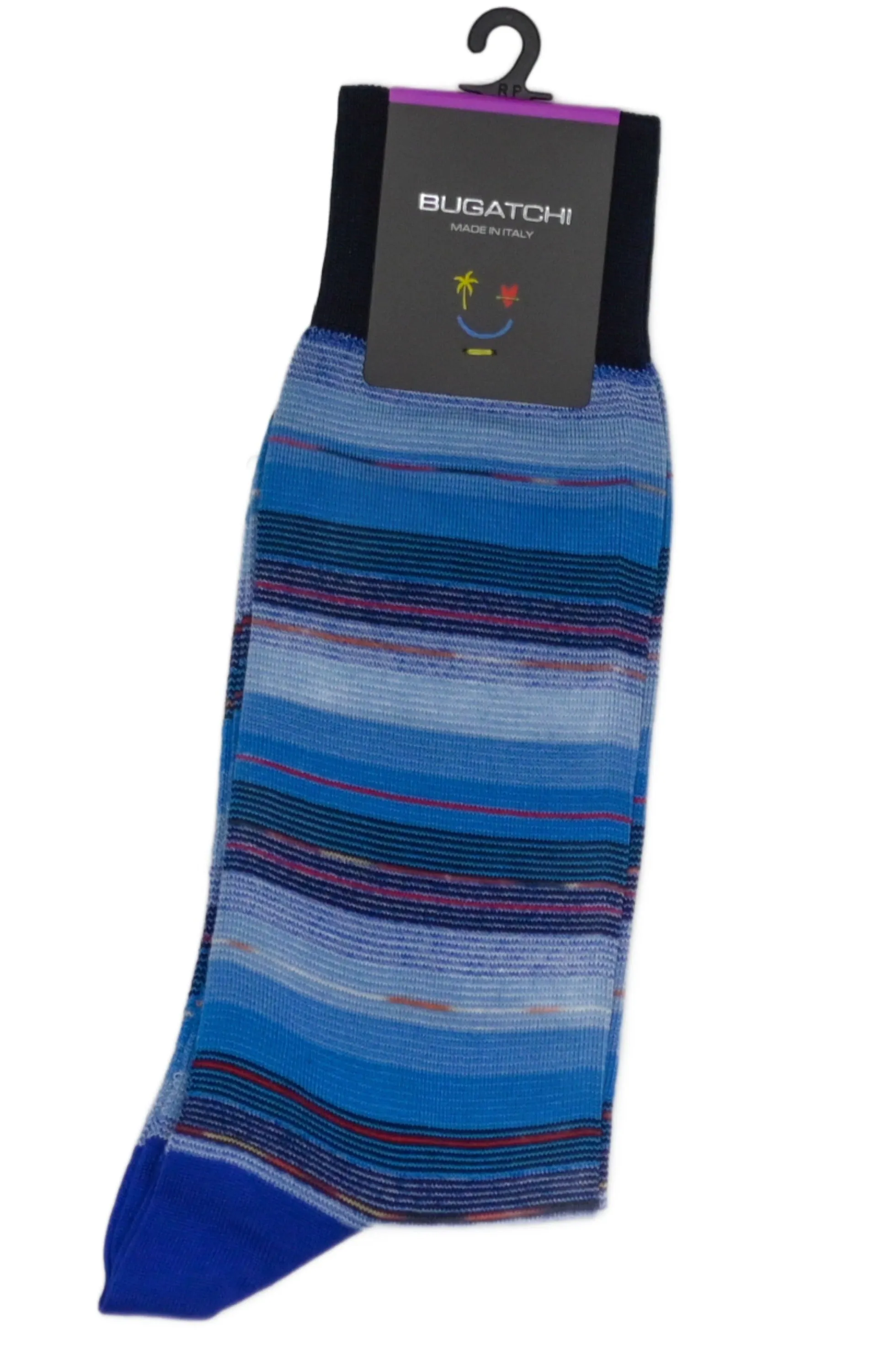 Bugatchi Multitrack Striped Socks