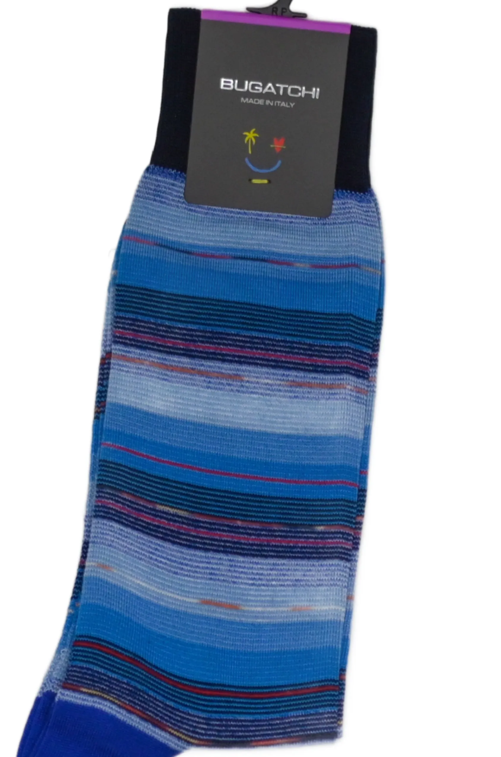 Bugatchi Multitrack Striped Socks