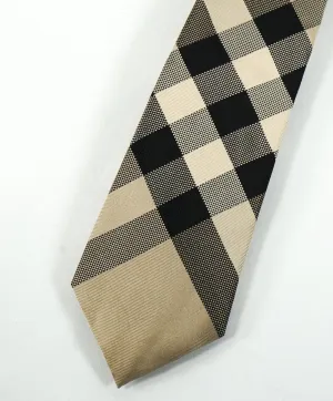 BURBERRY - Made In London, England Premium Line Beige Plaid Tie -