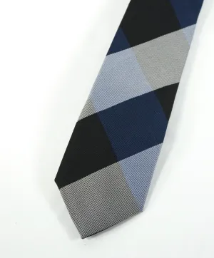 BURBERRY - Made In London, England Premium Line Blue Plaid Tie -