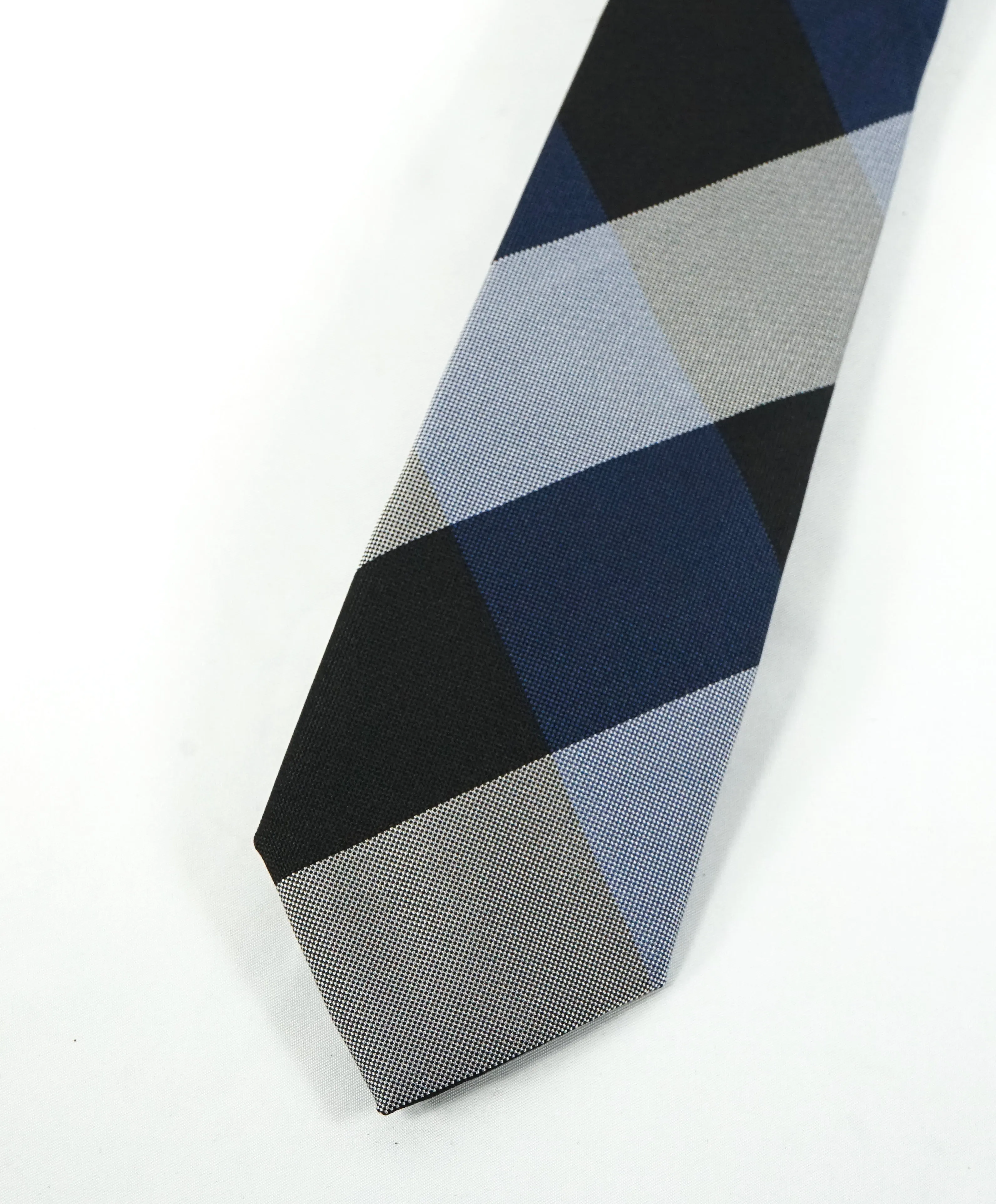 BURBERRY - Made In London, England Premium Line Blue Plaid Tie -