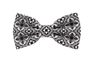 Capsule Collection Black and White Maiolica Bow Tie